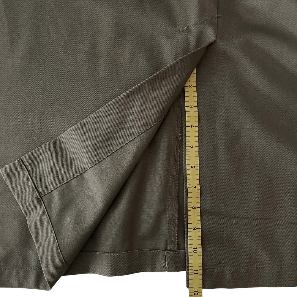 VTG NWOT Cabin Creek Long Olive Green Cotton Skirt - Plus 26W - Preppy Academia - Picture 6 of 8